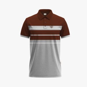 Men's Blue- Black & Sky Horizon Short-Sleeve Polo Shirt