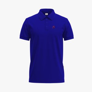 Men's Royal Blue Short-Sleeve Solid Polo Shirt