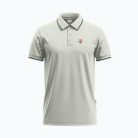Men's Off White Short-Sleeve Solid Polo Shirt