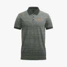 Men's Green Slub Short-Sleeve Polo Shirt