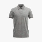 Men's Pink Linear Floral Quilt Short-Sleeve Polo Shirt