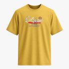 4003-Men's Mustard Half Sleeve Solid T-shirt