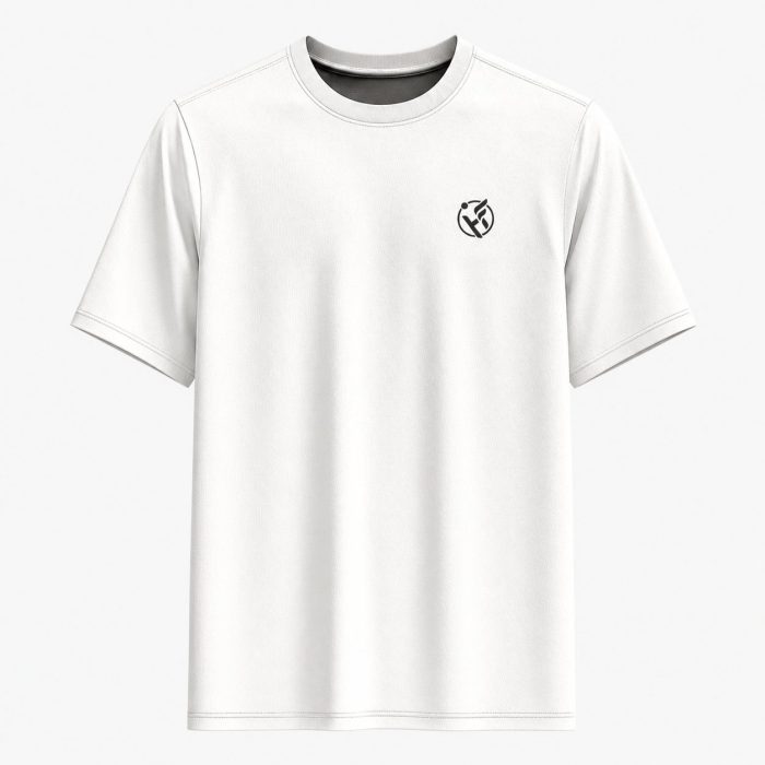 4011-Men's White Half Sleeve Solid T-shirt 4011-Men's White Half Sleeve Solid T-shirt