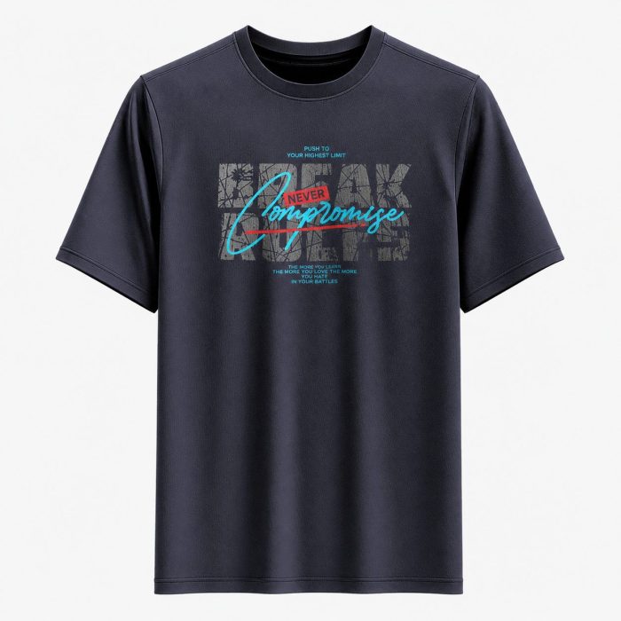 Men's Dark Navy Half Sleeve Solid T-shirt Men's Dark Navy Half Sleeve Solid T-shirt