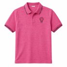 6007-Kid's Rose Pink Short Sleeve Polo Shirt
