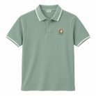 6009-Kid's Aqua Green Short Sleeve Polo Shirt