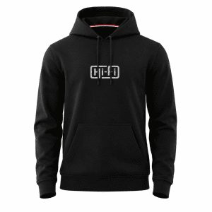 Men's Black Colour Long-Sleeve Hoodie
