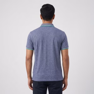 HiFi Men's Grey Separation Short-Sleeve Polo Shirt
