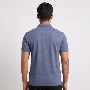 Men’s Indigo Melange Short-Sleeve Polo Shirt Men's Indigo Melange Short-Sleeve Polo Shirt