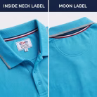 Men's Light Turquoise Short-Sleeve Solid Polo Shirt
