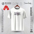 Men's Off White Half Sleeve Solid T-Shirt