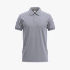 Men's Purple Short-Sleeve Solid Polo Shirt