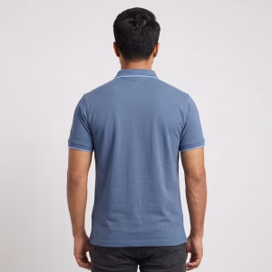 Men's Slate Grey Short-Sleeve Solid Polo shirt
