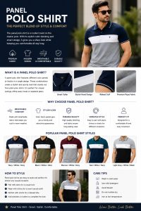 Panel Polo Shirt: The Perfect Blend of Style, Comfort & Modern Design